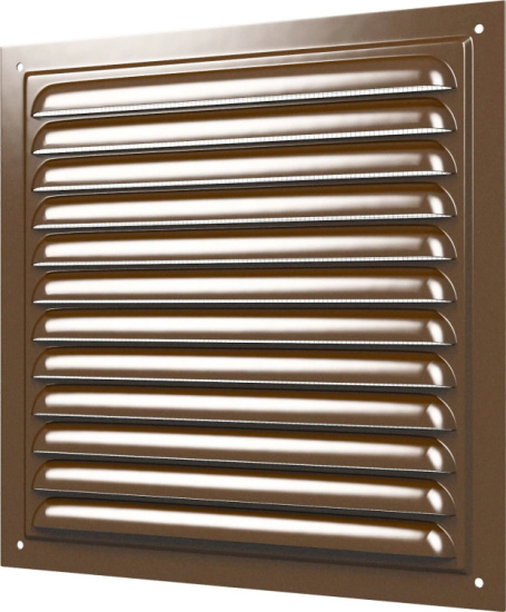 Решетка вентил. стальная 250*250 2525МЭ корич.