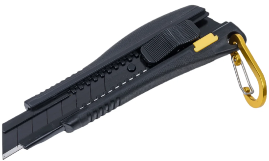 Нож Hanskonner 18мм, быстрая разблокир. лезвие SK2 1,0мм HK1076-08-04