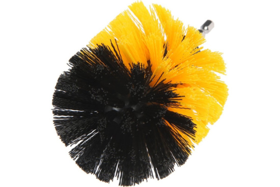 Щетка на шуруповерт "ТУНДРА" d.85мм высота 125мм 6-гранный хвостовик 9022476