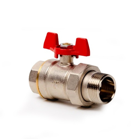 Кран шаровый RTP 3/4" г/г бабочка PN25