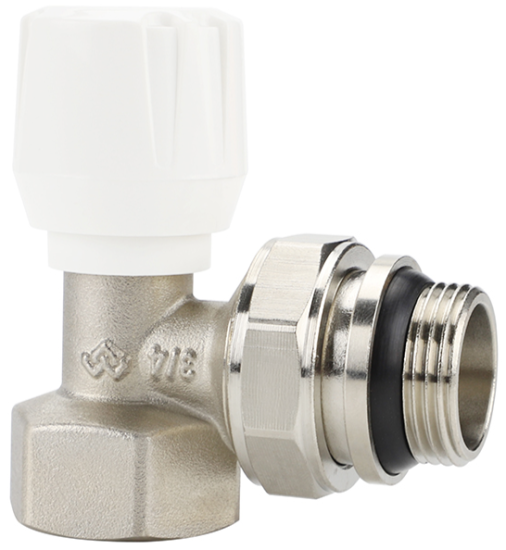 Вентиль радиаторный Varmega 3/4" угловой, с самоуплотняющимся полусгоном