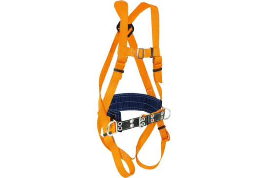 Пояс предохранительный строительный с наплечными и набедренными лямками тип Д"