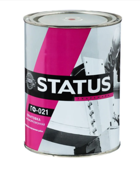 Грунт ГФ-021 серый 1.8 кг STATUS