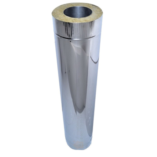 Дымоход DN200*280 сэндвич 1000мм 0,8/430 Ferrum