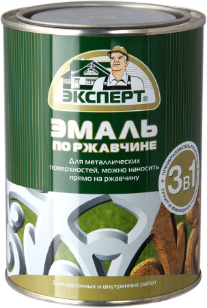 Эмаль по ржавчине 3 в 1 СИНЯЯ 0,8кг/12шт003579/17139
