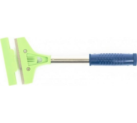 Скребок, фиксир. лезвие 100мм, мелал. обрезин. ручка, 300мм//Сибртех 79542