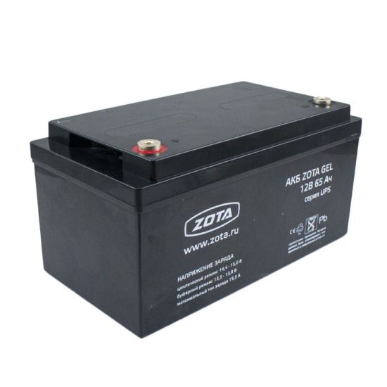 Аккумуляторная батарея 65Ач 12В Zota Gel 65-12
