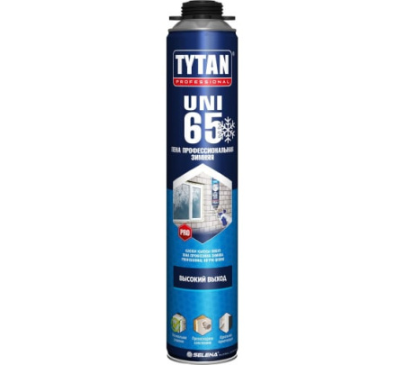 Пена монтажная TYTAN 65 PROFESSIONAL 750 мл -20° ЗИМНЯЯ