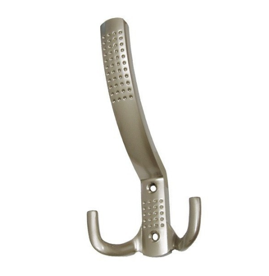 Крючок 3-х рожковый матовый хром точки 5795