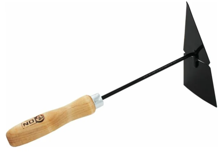 Мотыжка+бороздовик п/о,деревянная рукоять 24-06-035