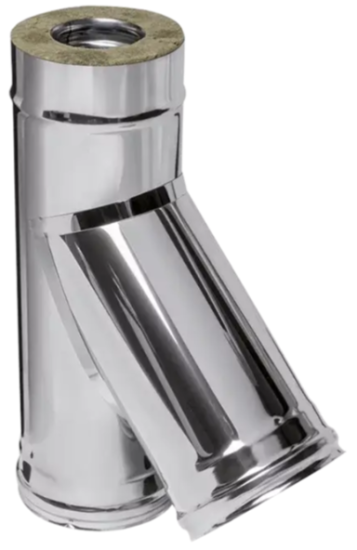 Тройник 45гр DN150 0,8/439 сэндвич FeFlues 19346