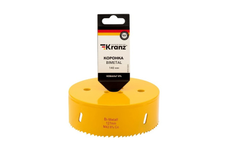 Коронка BIMETAL, 140 мм. KRANZ 92-0250