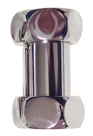 Соединение для ПС прямое 1"х1" г/г (хром)