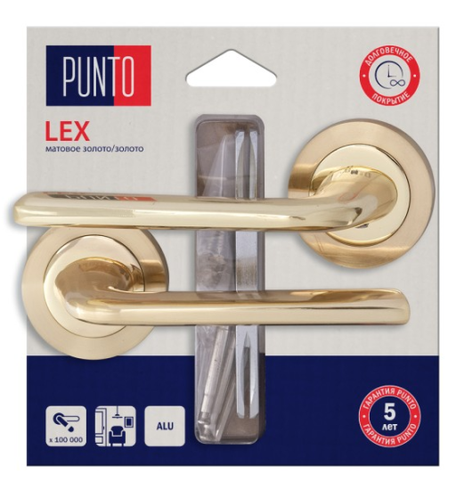 Ручка раздельная LM/A R.TL52.LEX/HD мат.золото/золото 45587