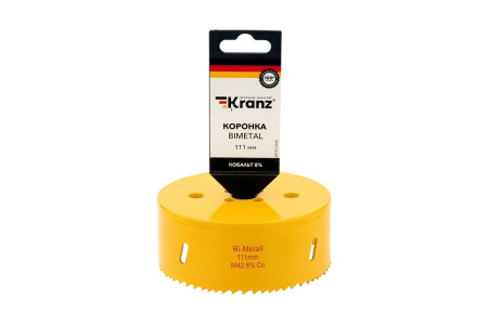 Коронка BIMETAL, 111 мм. KRANZ 92-0246