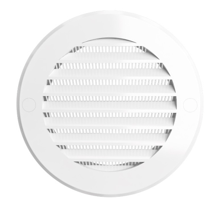 Решетка круглая D200 вытяжная с фланцем с сеткой D160 16РКС