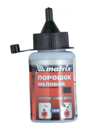 Порошок меловый синий 115г, для разметочных шнуров// MATRIX (84860)