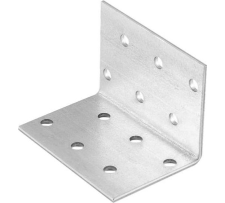 Крепежный уголок равносторонний 2,0 мм, 50х50х100