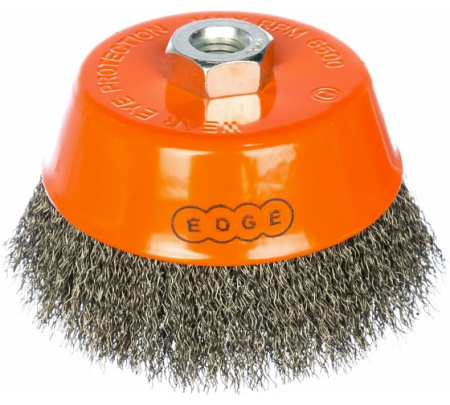 Щетка для дрели, 125х14 мм чашеобразная гофрирован. проволока EDGE by PATRIOT 813010004