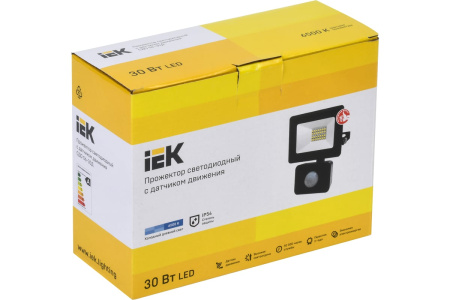 Прожектор светодиодный СДО-06 30Вт 6500К 2400Лм с датчиком движения IP55 