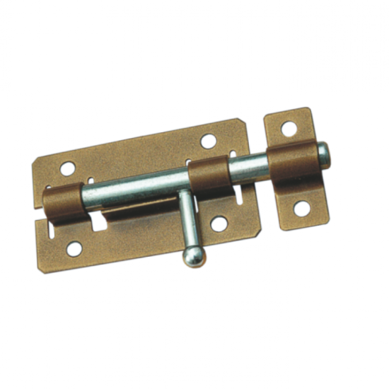 Задвижка дверная ЗД-01 пол.бронза