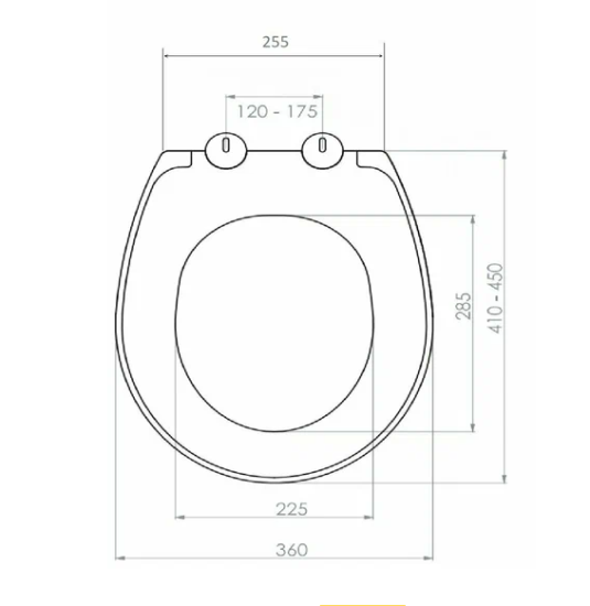 Сиденье для унитаза I-TECH из UF пластика с микролифтом 