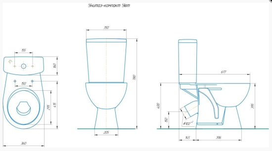 Унитаз-компакт УЮТ (Киров) 68677