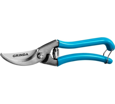 Секатор Р-10 целькованный, плоскостной, 210мм GRINDA Proline 423410