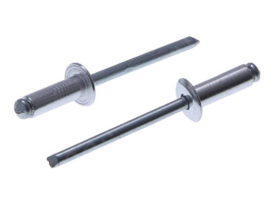 Заклепки вытяжные алюм.сталь 250шт. 4,8 х 27/28мм POWER FASTEN