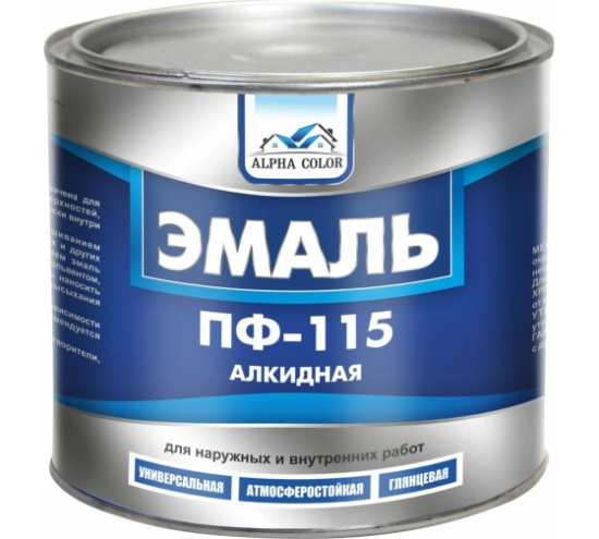 Эмаль ПФ115 Синяя 1,9кг Царицыно