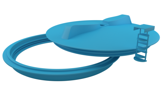 Крышка 350 мм. черная