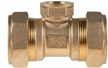 Тройник для нерж. трубы с внутр. резьбой 32х1 