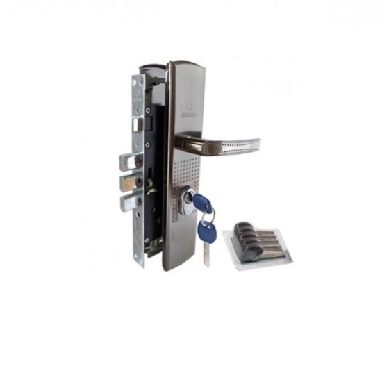 Замок врезной ПРАВЫЙ 1008/24 СР с ручками на планке 