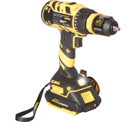 Дрель аккум. Hanskonner HCD1865С 18В, 2 аккум. 2 А/ч 65Н/м кейс