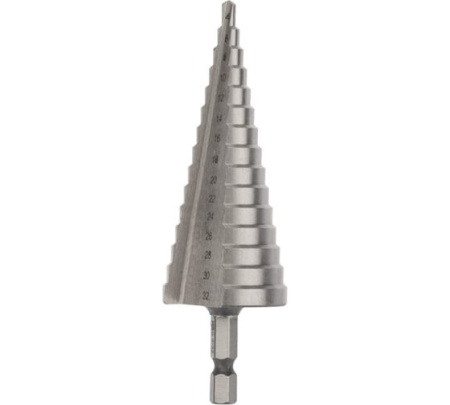 Сверло ступенчатое 4-32мм KRANZ KR-12-6603