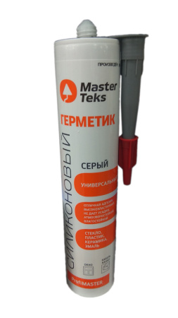 Герметик силикон MasterTeks ProfiMaster 290мл универсальный серый 2912