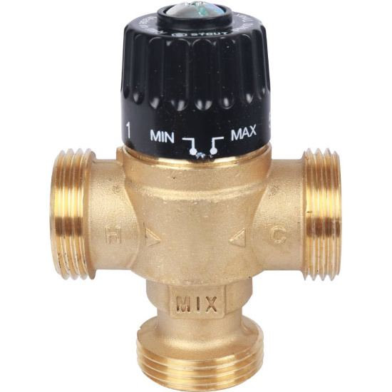 Клапан смесительный термостатический STOUT 1" НР 30-65°С KV 2.3 SVM-0125-236525