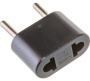 Переходник 250V 6A  черный ADP6-03-20/32858