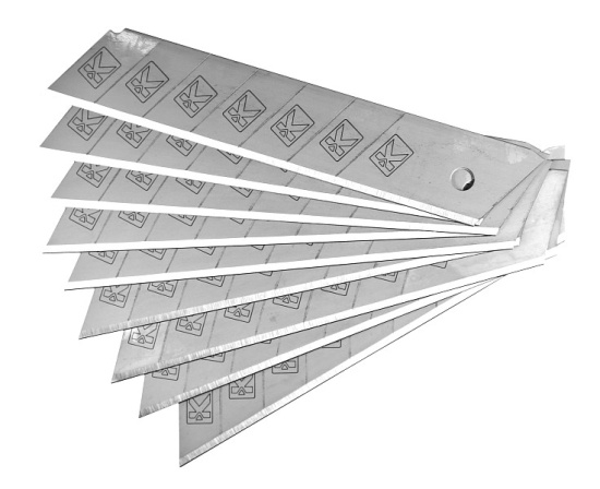 Лезвия для ножа сегмент. 25мм. КАПРО 254-25КВ