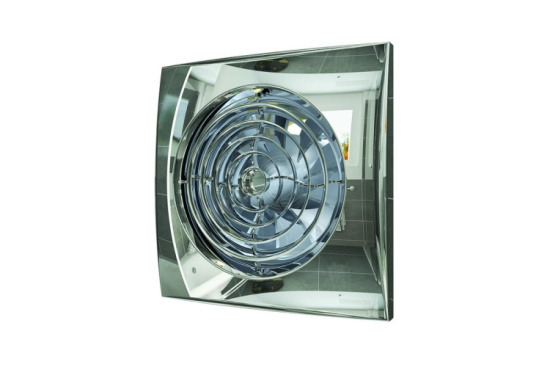 Вентил. осевой вытяжной с обрат. клап.D125 AURA 5C Chrome