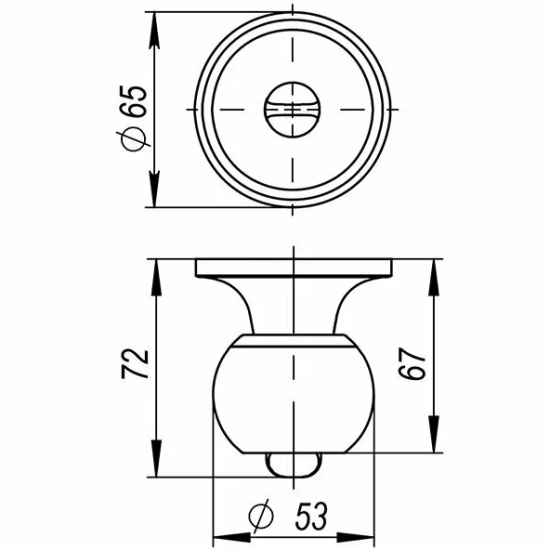 Защелка DK682 BL-ET кл/фикс.черный 44445