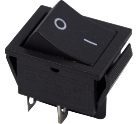 Выключатель клавишный 250V 15A ON-OFF черный (RWB-501, SC-767) 36-2310