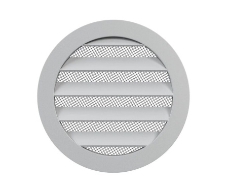 Решетка круглая D160 алюмин. с фланцем D160 16РКМ