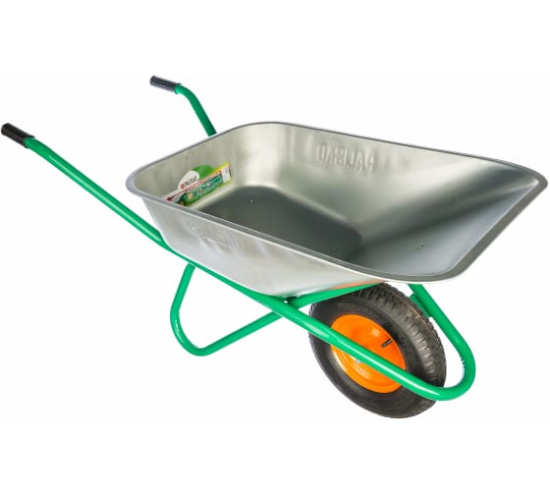 Тачка садово-строительная, усиленная, грузоподъемность 200 кг, объем 90 л// PALISAD УЦЕНКА 689181