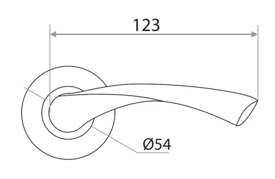 Ручка раздельная Х11 графит 204738
