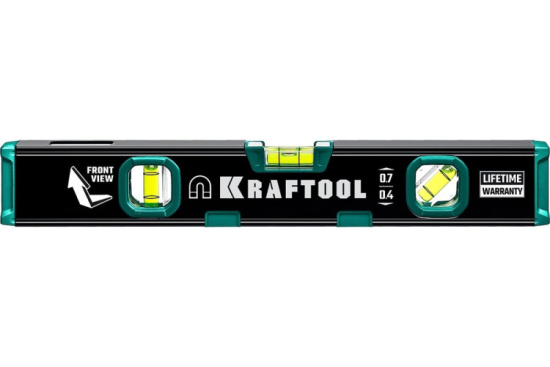 Уровень магнитный с зеркальным глазком 300мм KRAFTOOL КОМПАКТ 34784