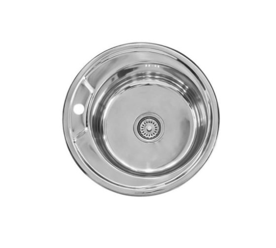 Мойка I-TECH круглая d=490х180х0,8 полуматовая