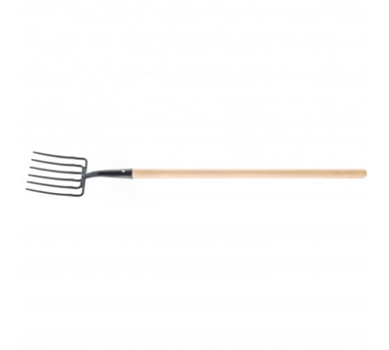 Вилы 6-и рог,195х220 удлиненная тулейка,с черенком (АРТИ)//Россия (63805)