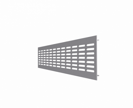 Решетка переточная 480*80 алюм.с анод.покрытием серебро 4808DP