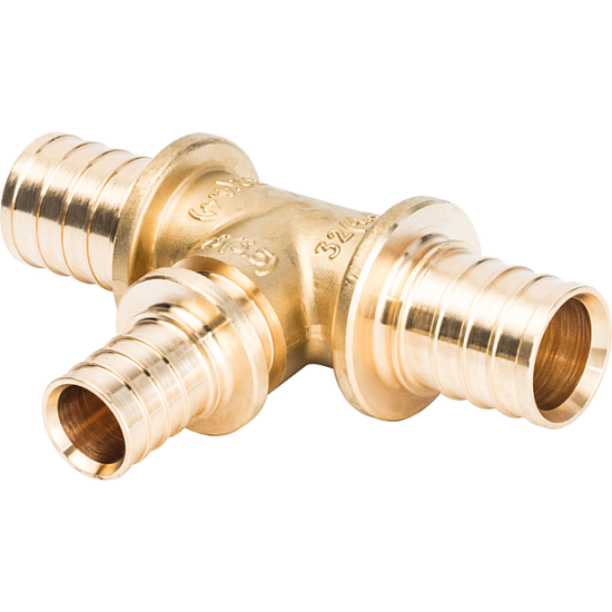 Штуцер тройник латунный Т-образный 20х20х20мм  СНТ202020